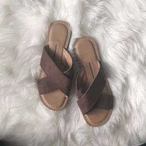 Criss Cross Slide Sandals